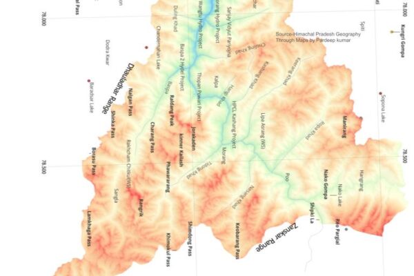 physigraphic map kinnaur