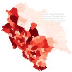 Map of Population dispersal of Himachal Pradesh. HP Population settlement, HPGK