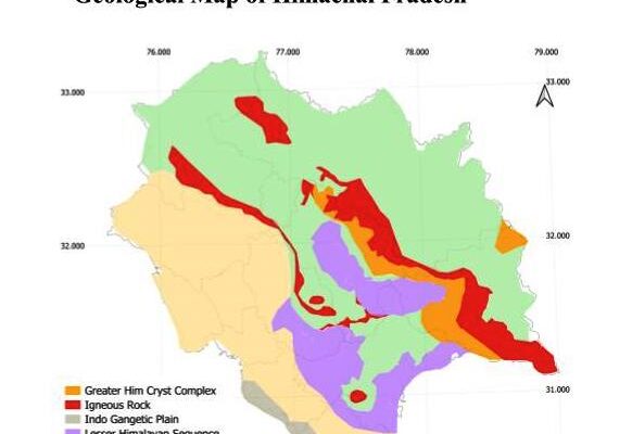 Geological map of himachal pradesh