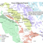 Map fo Important Passes of Himachal Pradesh