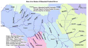 Beas river map