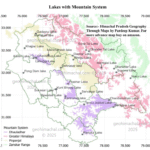 Map of Important Lakes of Himachal Pradesh.