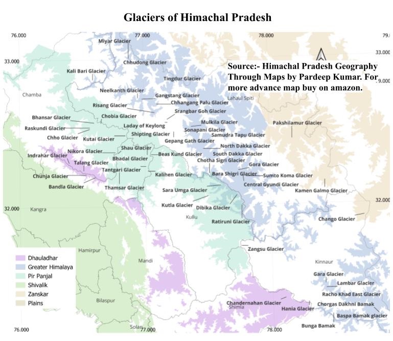 Glacier Maps of HP, HPGK